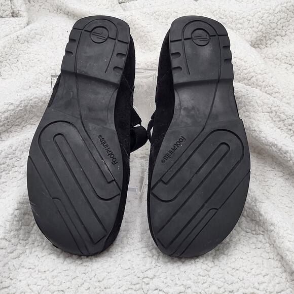 Footprints Birkenstock Pittsburgh Mary Jane Shoes Black Suede size EU 42 US 11.5 - Picture 6 of 7